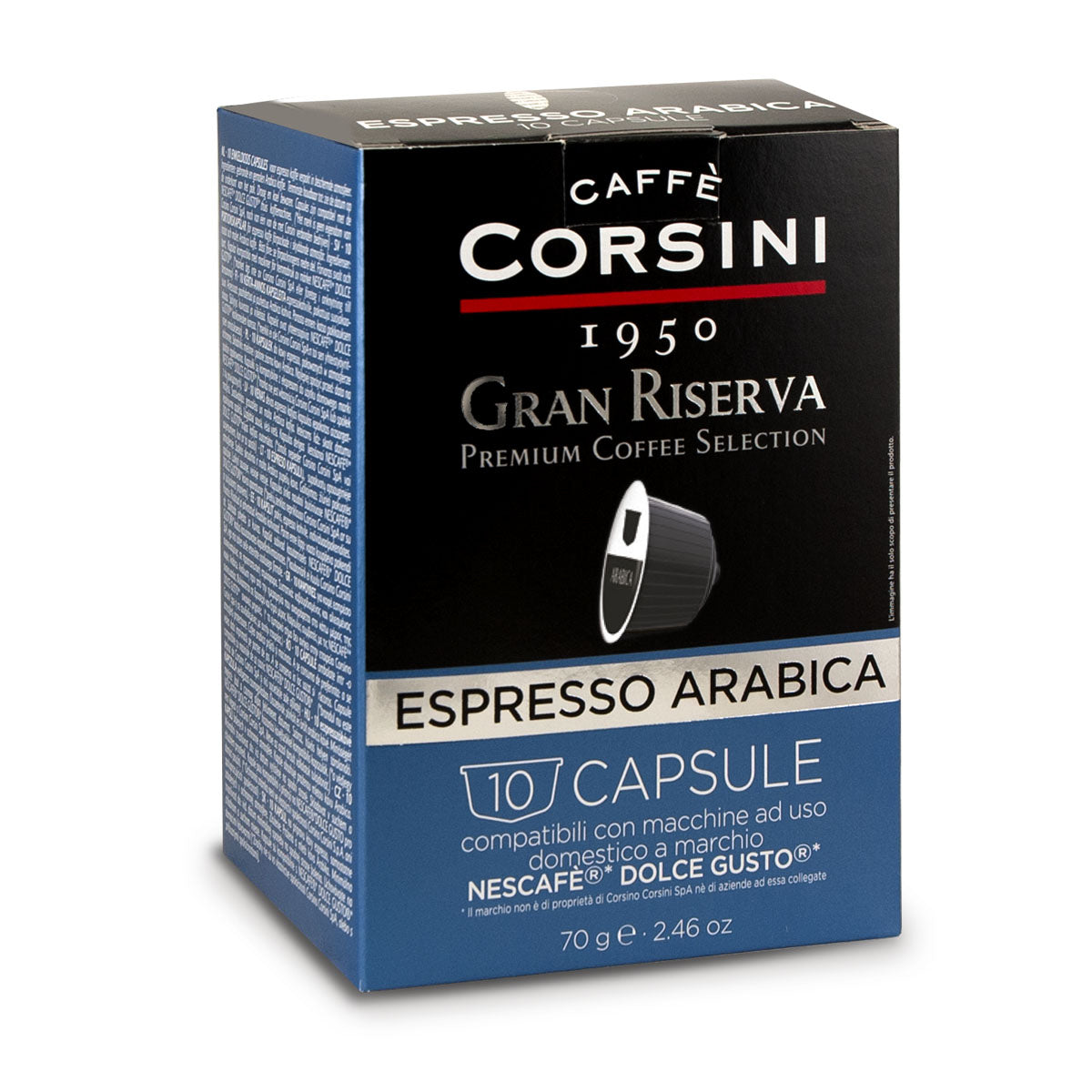 Nescafè® Dolce Gusto® compatible coffee capsules | Gran Riserva Arabica | 10 pieces