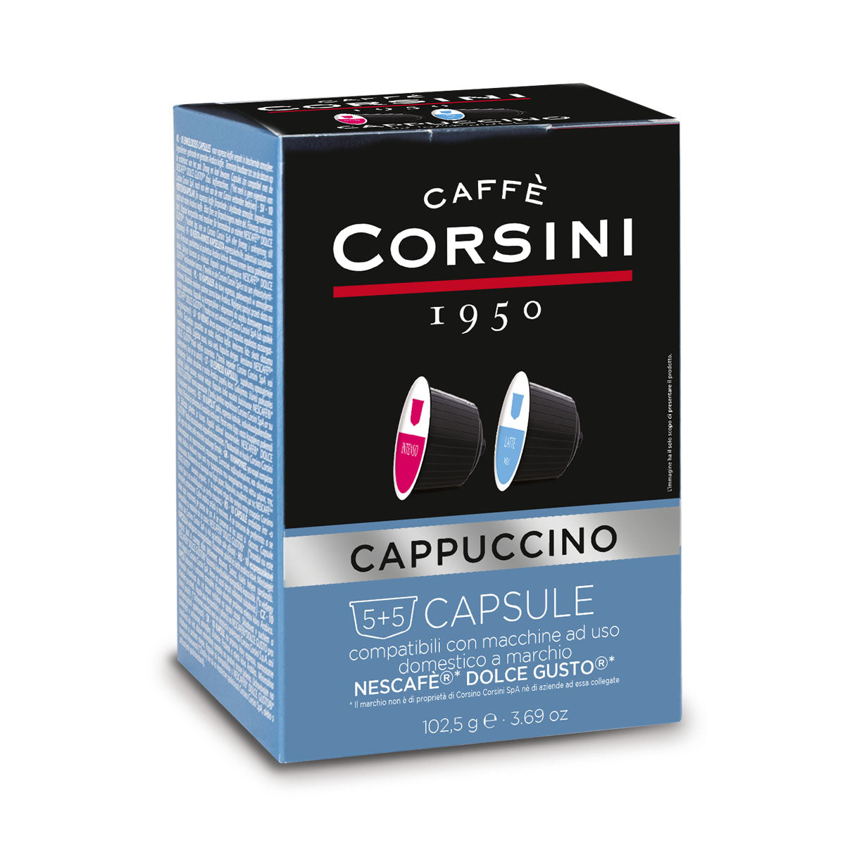 Capsule compatibili Nescafè® Dolce Gusto® | Cappuccino | 10 pezzi (5+5) pezzi | Cartone da 10