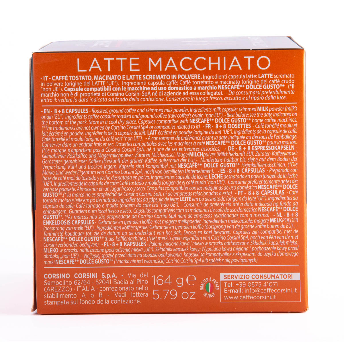 Nescafè® Dolce Gusto® compatible capsules | Latte macchiato | 16 (8+8) pieces