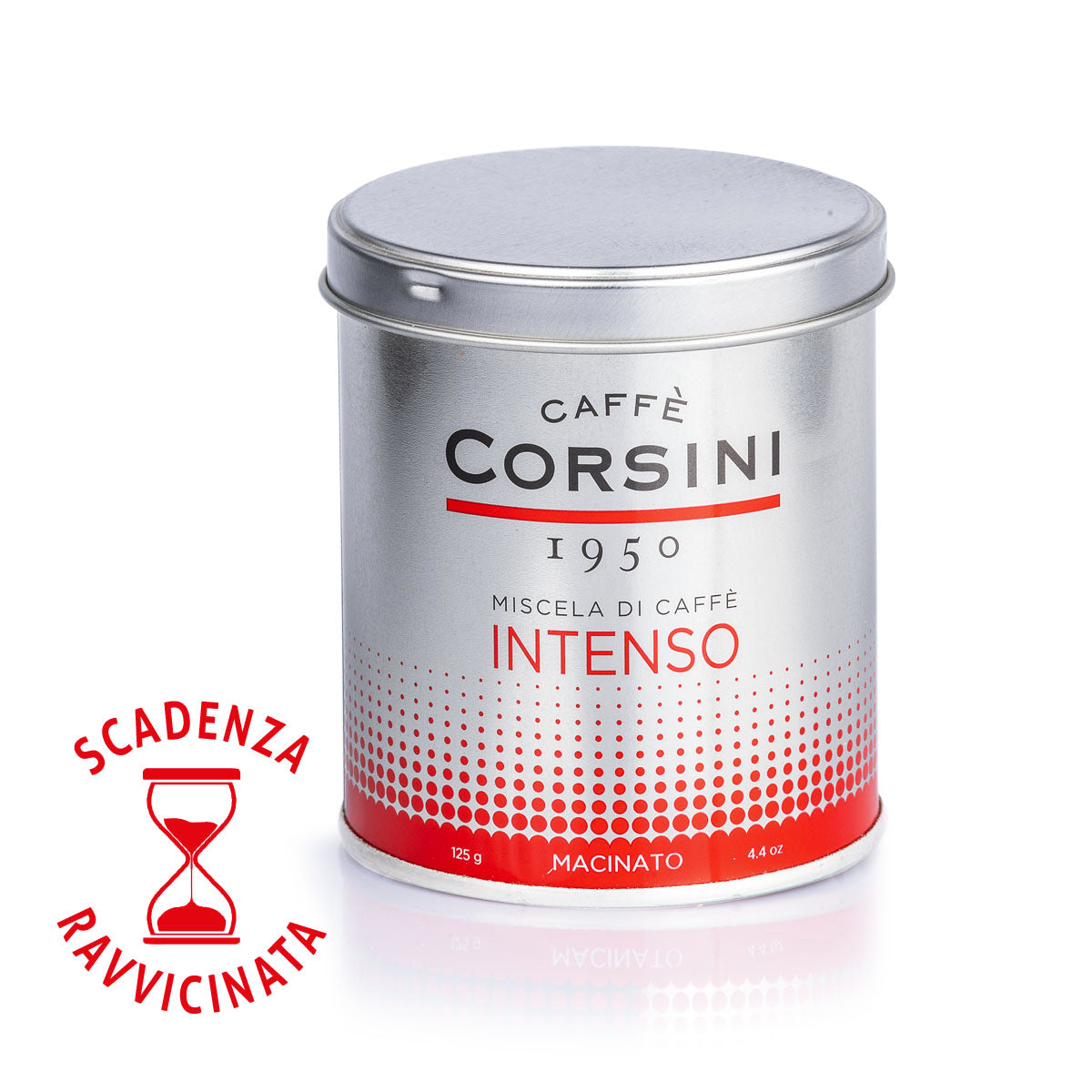 Ground coffee | CORSINI INTENSO | Can of 125g | Box of 10 cans