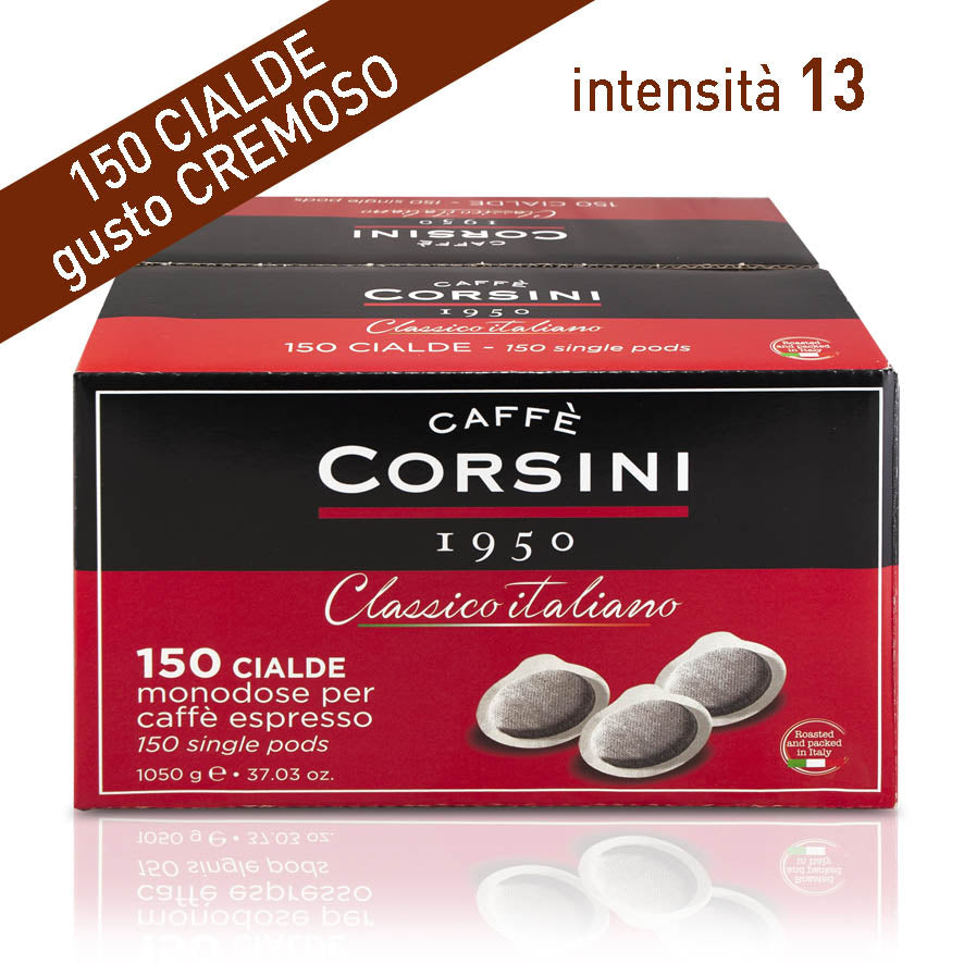 Cialde monodose per caffè Espresso | Gusto Cremoso | 150 pezzi