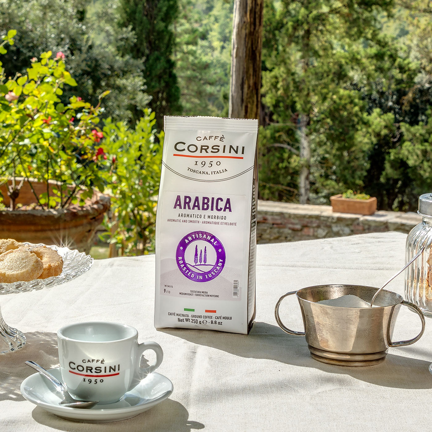 Blend 100% Arabica, ground coffee 250g | New home range Caffè Corsini