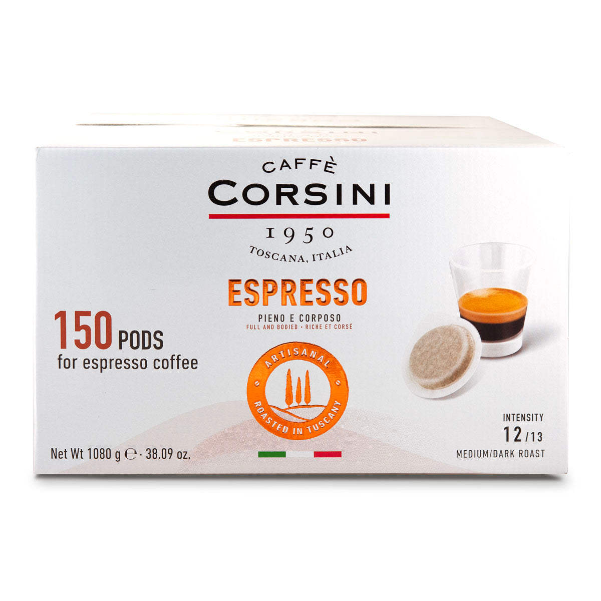 Coffee pods | Espresso, full and bodied | 150 pieces