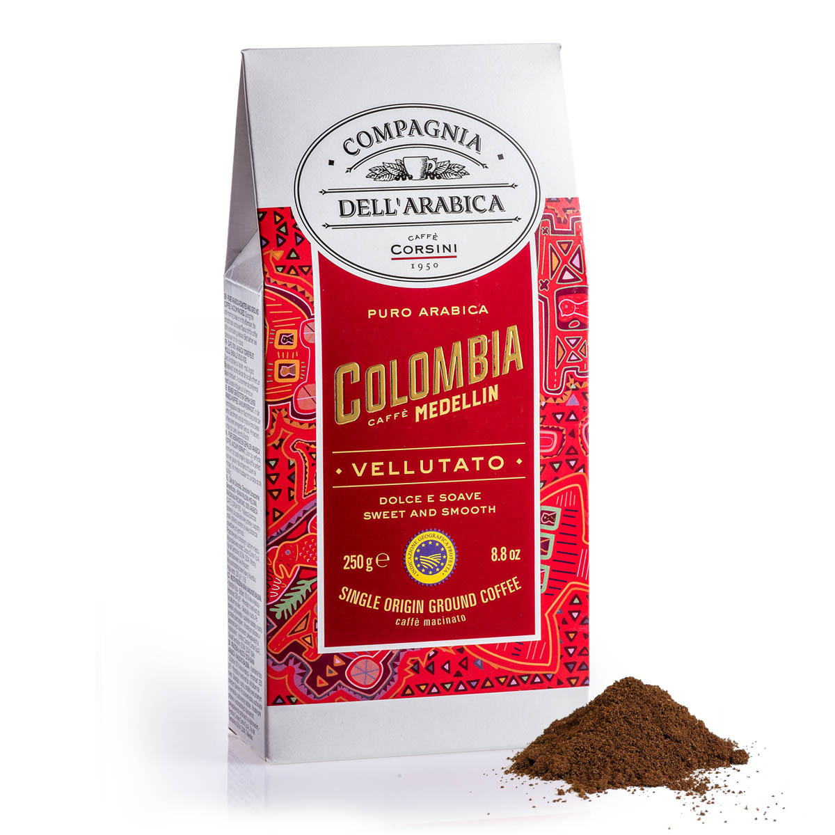 Ground coffee | Colombia Medellin | 100% Arabica | 250g | Box of 12 packs