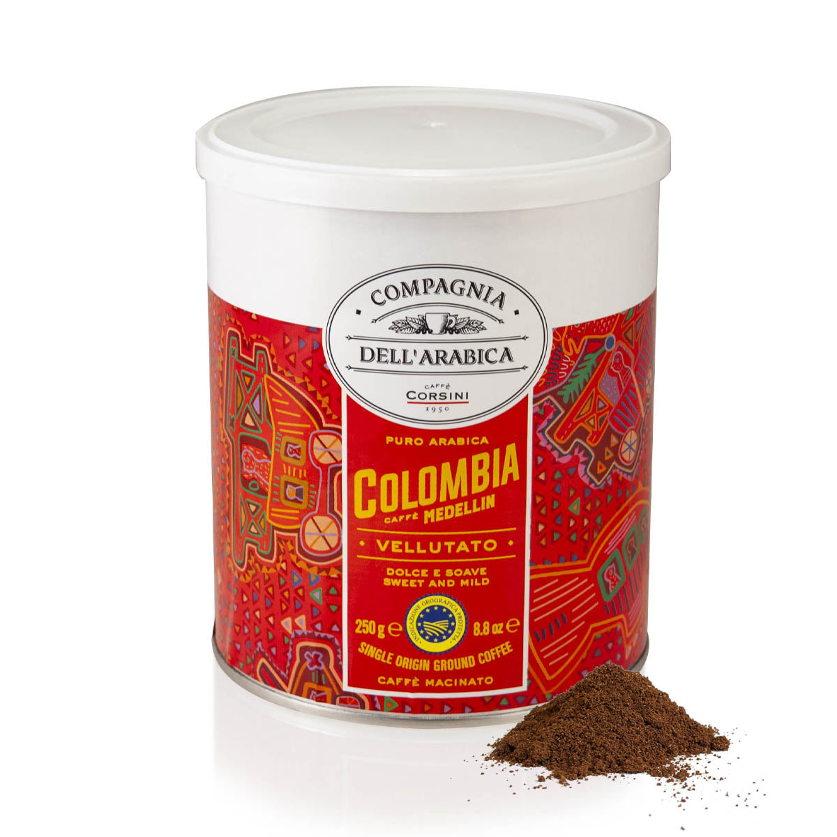 GROUND COFFEE | COLOMBIA MEDELLIN | 100% ARABICA | IGP | CAN OF 250G