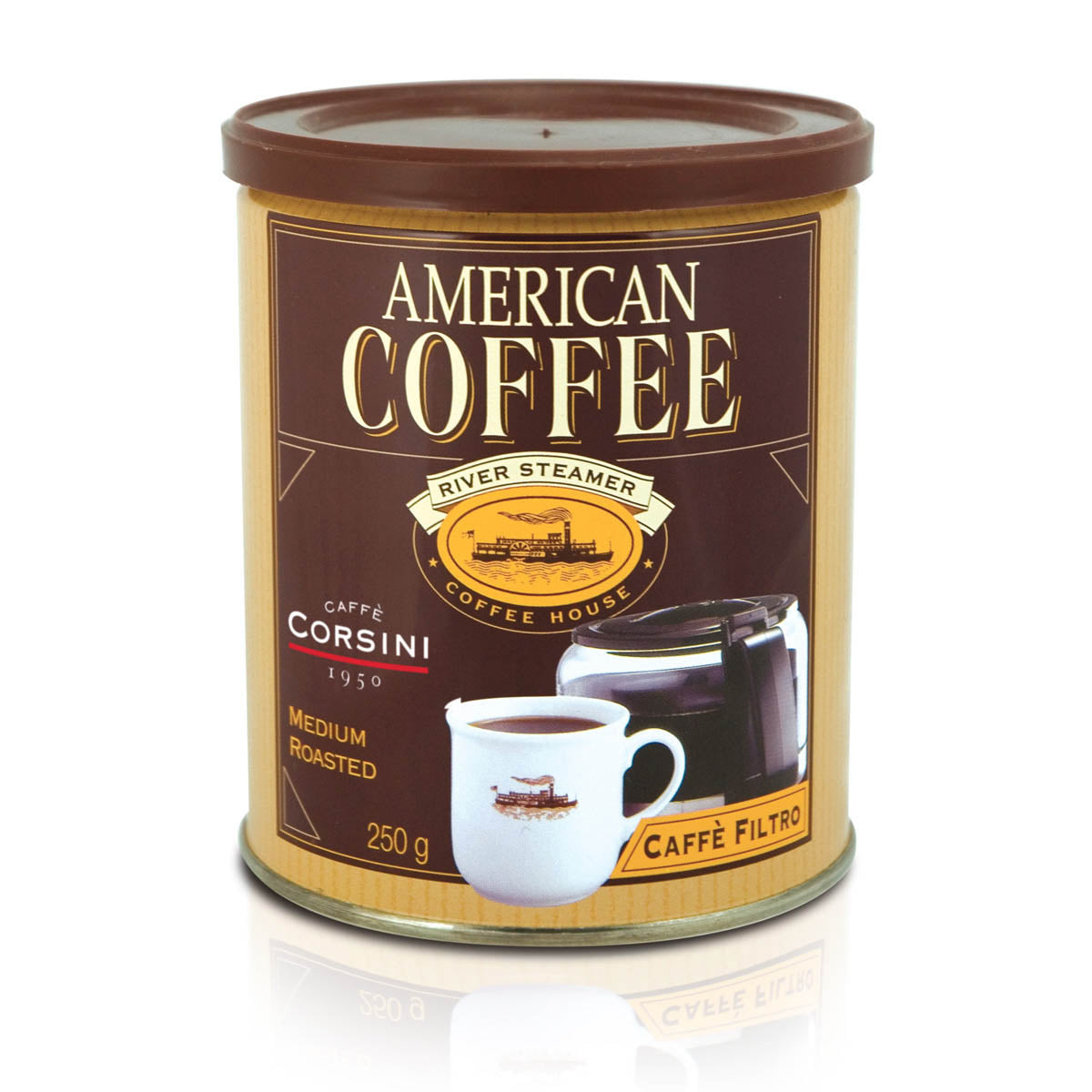 American Coffee | Filter ground coffee | Can of 250g | Box of 12 cans