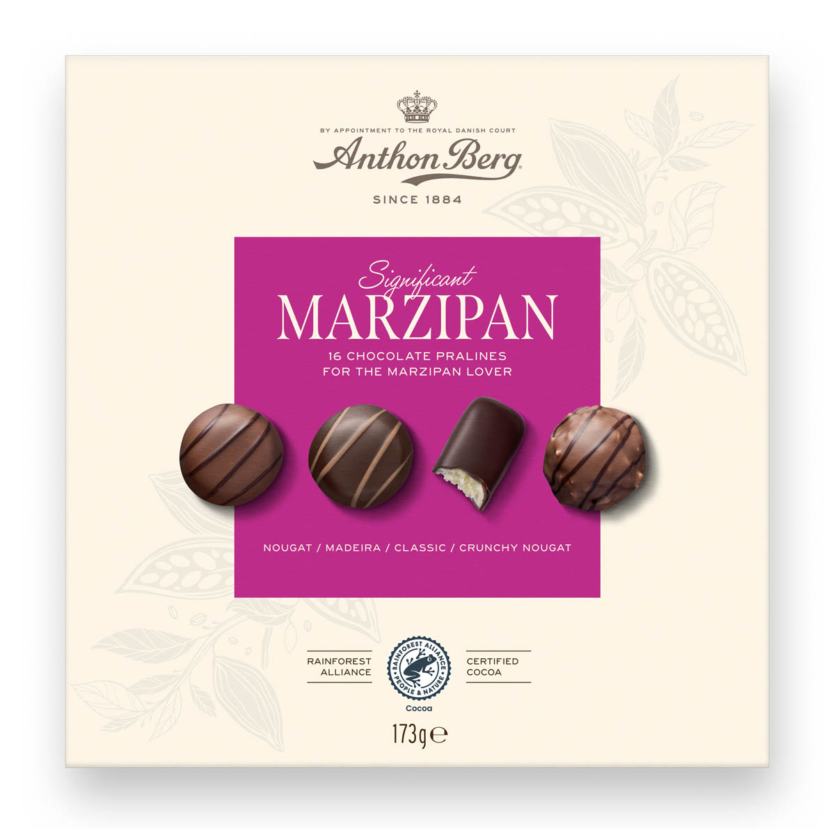 Anthon Berg | Significant Marzipan | 16 cioccolatini assortiti | 173g