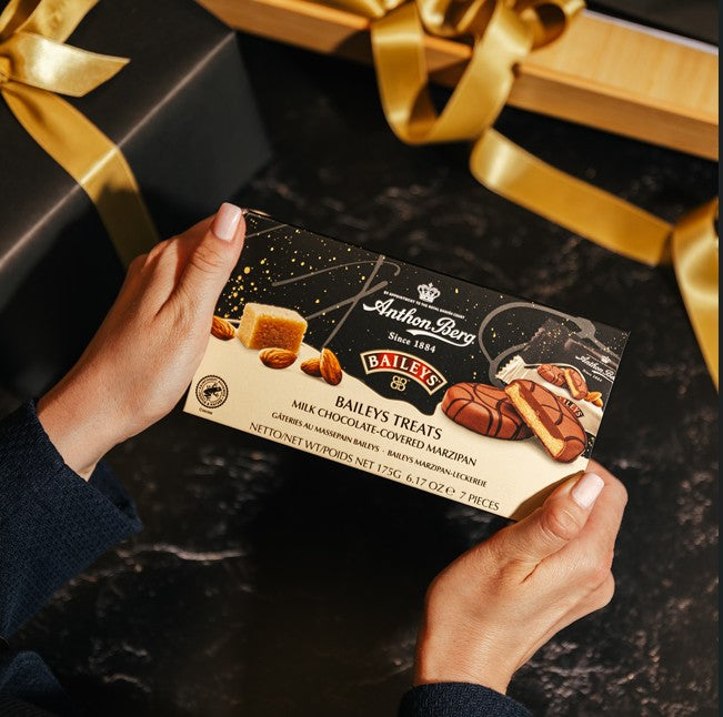 Anthon Berg - Snack Dolci al Cioccolato con Marzapane, Baileys®, Crema al Whisky Irlandese, 175g