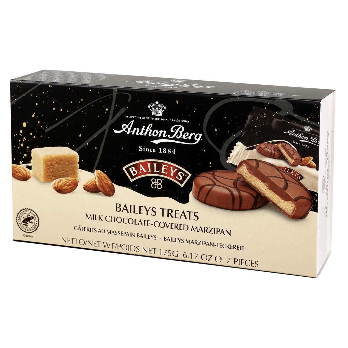Anthon Berg - Snack Dolci al Cioccolato con Marzapane, Baileys®, Crema al Whisky Irlandese, 175g