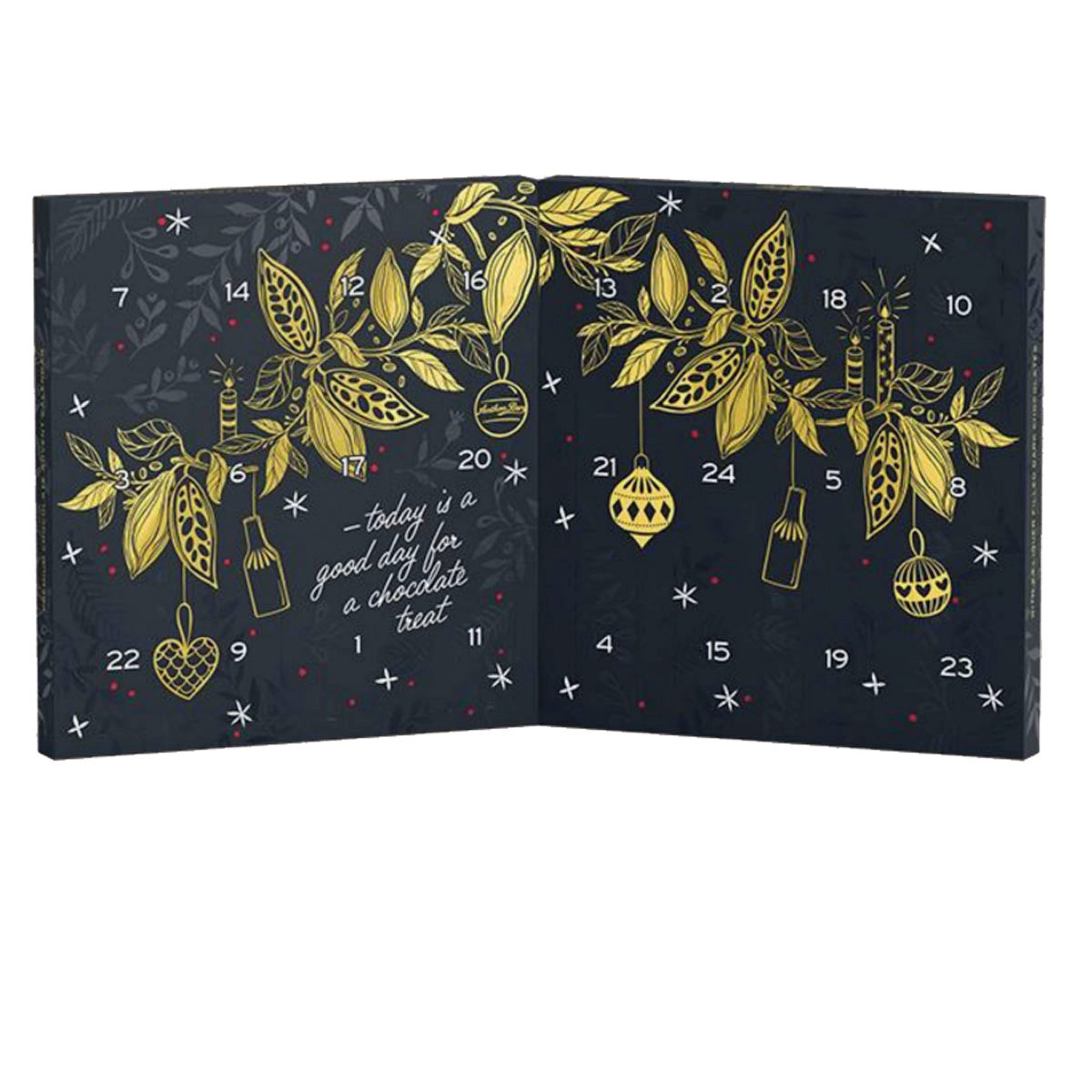 Calendario dell'Avvento con 24 Cioccolatini Assortiti al Liquore, Confezione Regalo | Box da 7