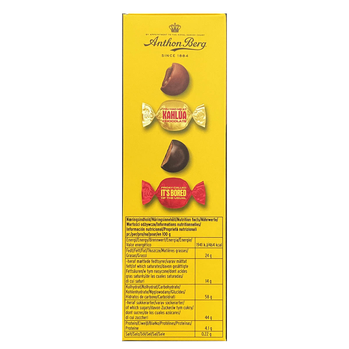 Anthon Berg - Cioccolatini assortiti ripieni di Liquore al Caffé Kahlúa®, 15 Pezzi, 173g
