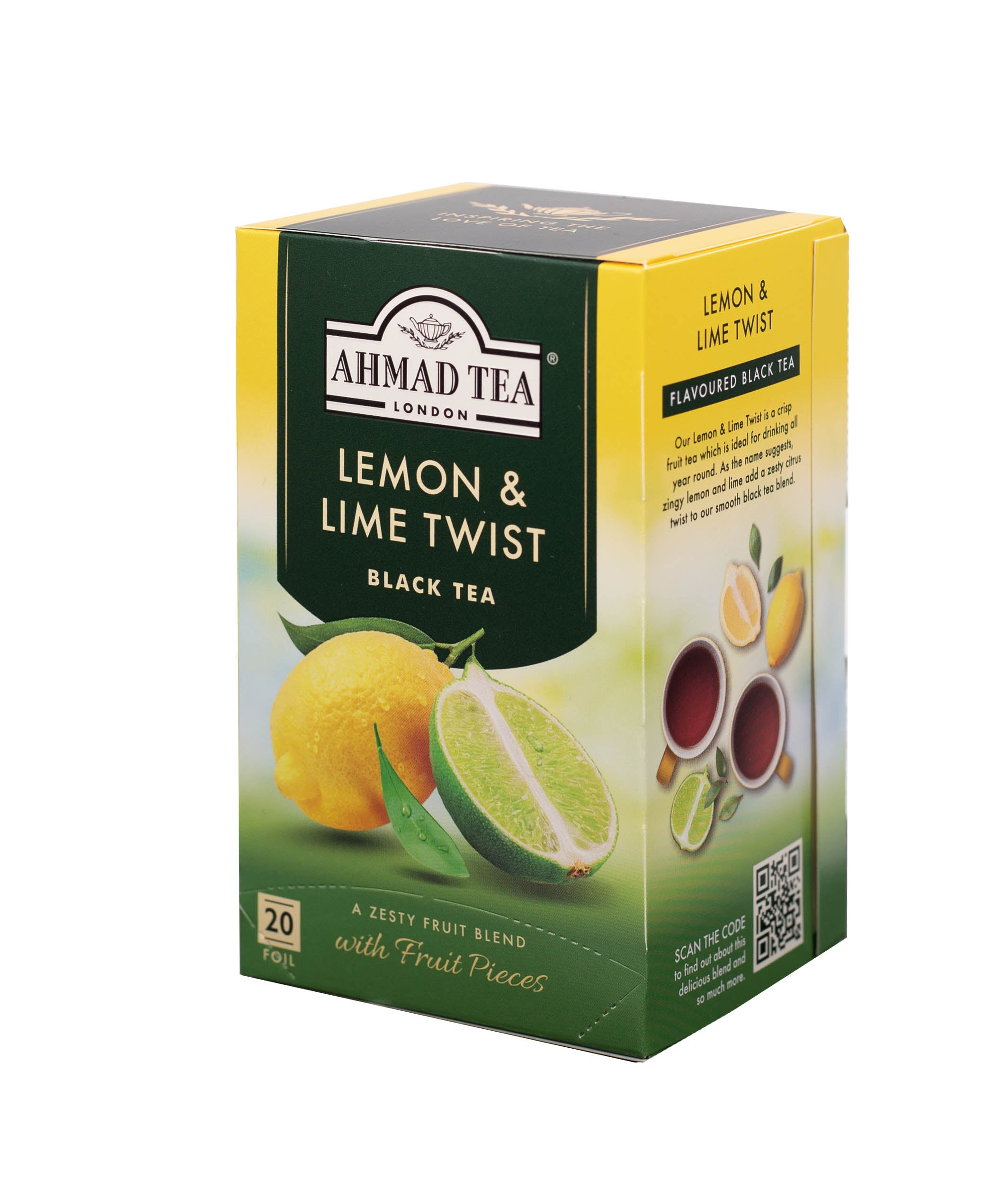 Lemon & lime twist | 20 teabags each pack | Box of 6