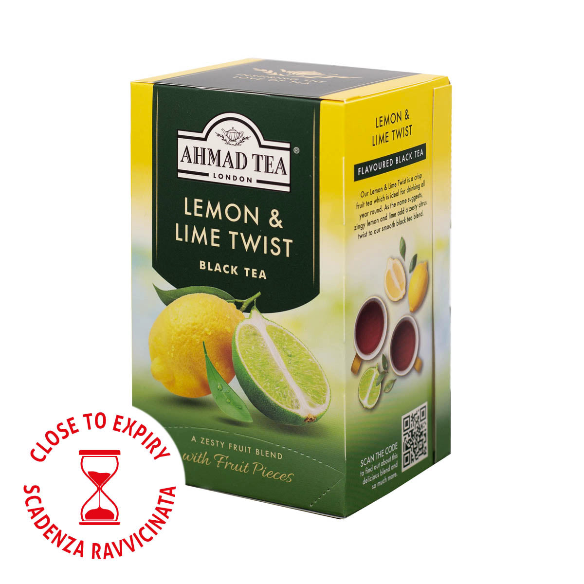 Tè nero Limone e lime | Ahmad Tea | 20 bustine