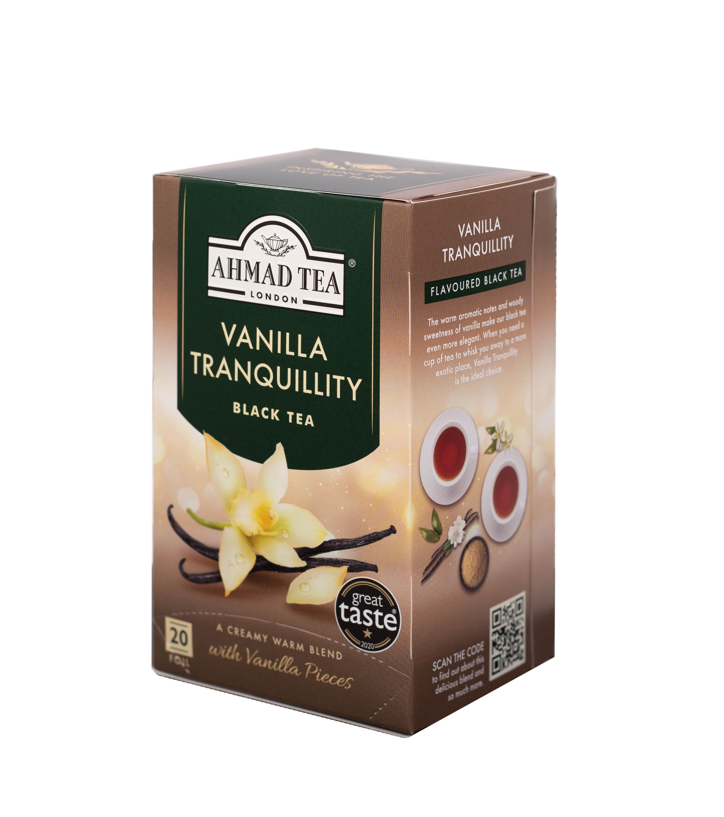 Tè nero alla vaniglia | Vanilla Tranquillity | Ahmad Tea | 20 bustine