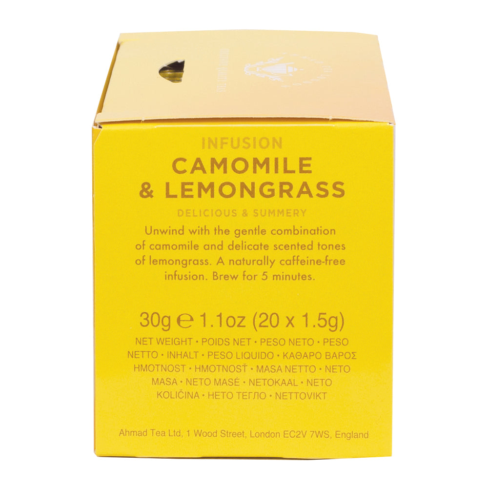 Camomile & Lemongrass Infusion | 20 teabags each packs | Box of 6