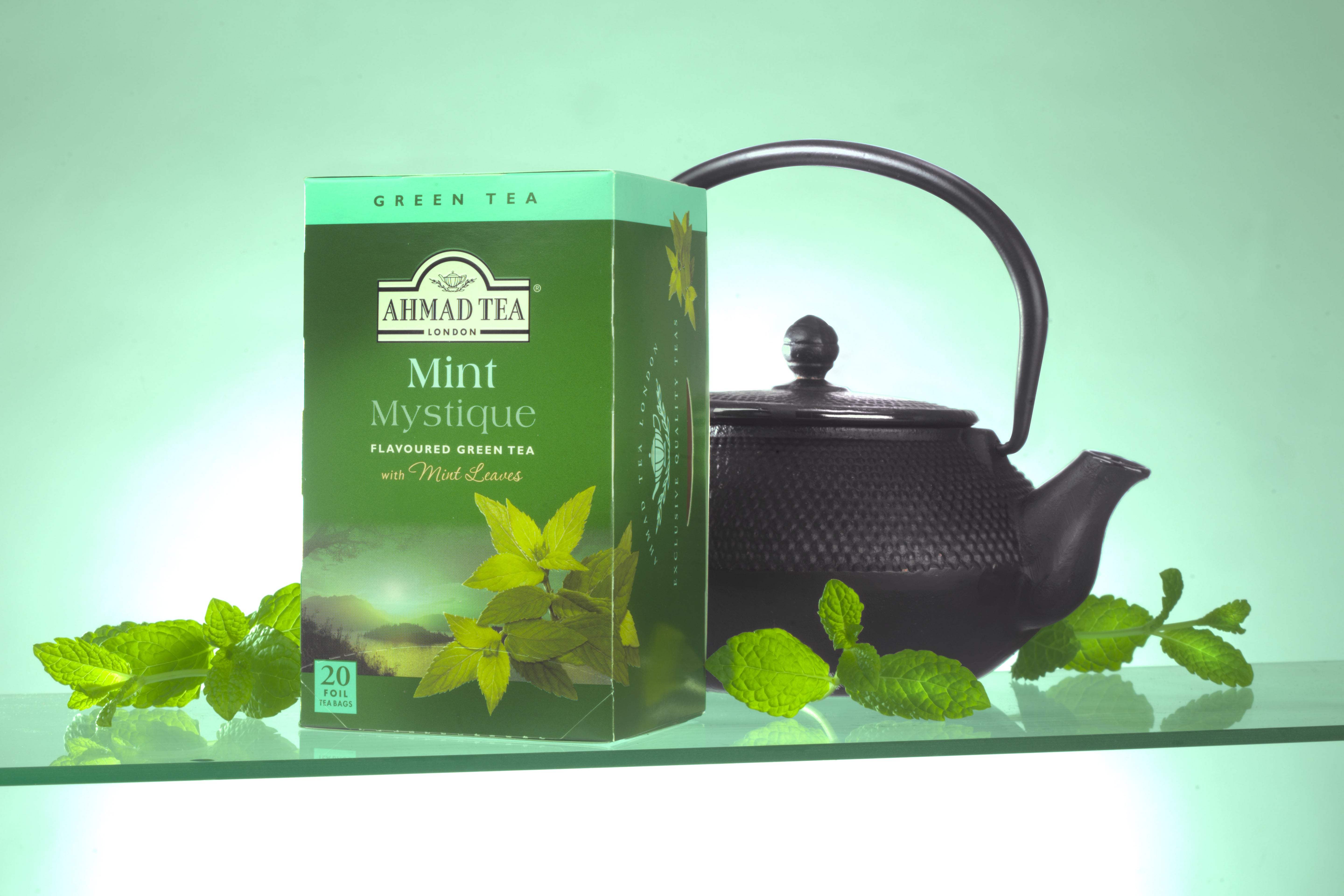 Tè verde alla menta | Mint Mystique | 20 bustine per confezione | Cartone da 6