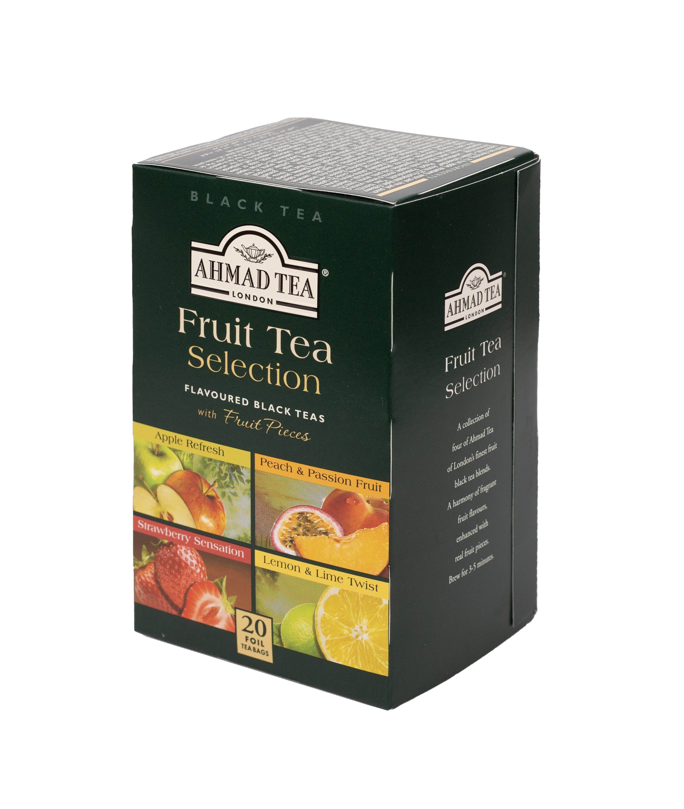 Fruit Tea Selection | Confezione mista di tè alla frutta | 20 bustine per confezione | Cartone da 6