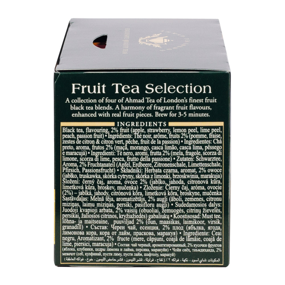 Fruit Tea Selection | Confezione mista di tè alla frutta | 20 bustine per confezione | Cartone da 6