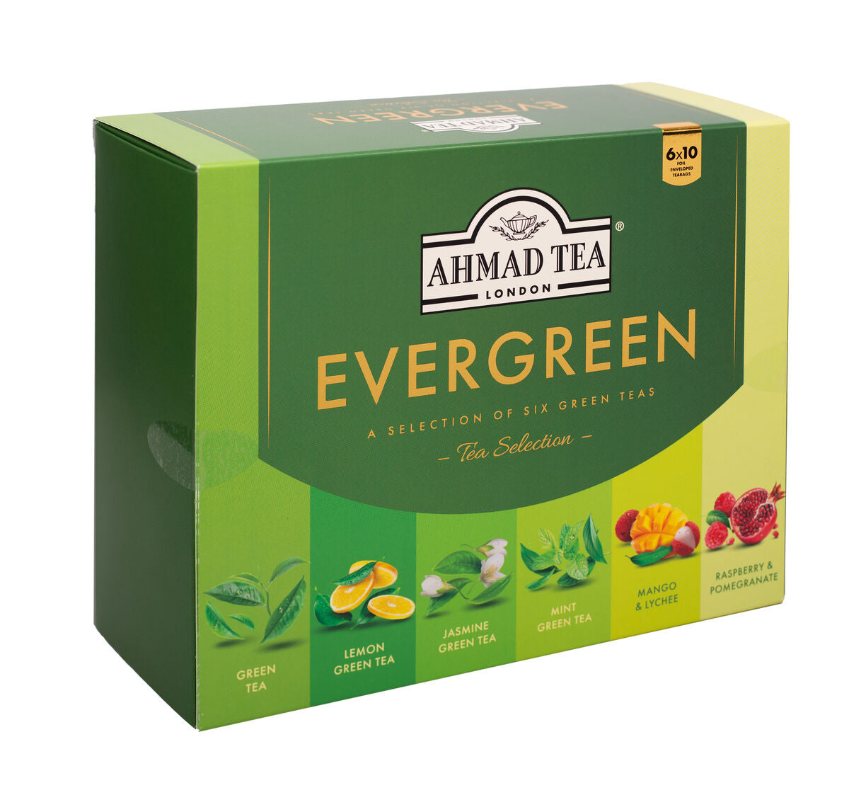 Tè verde | Evergreen selection | Ahmad Tea | 60 bustine