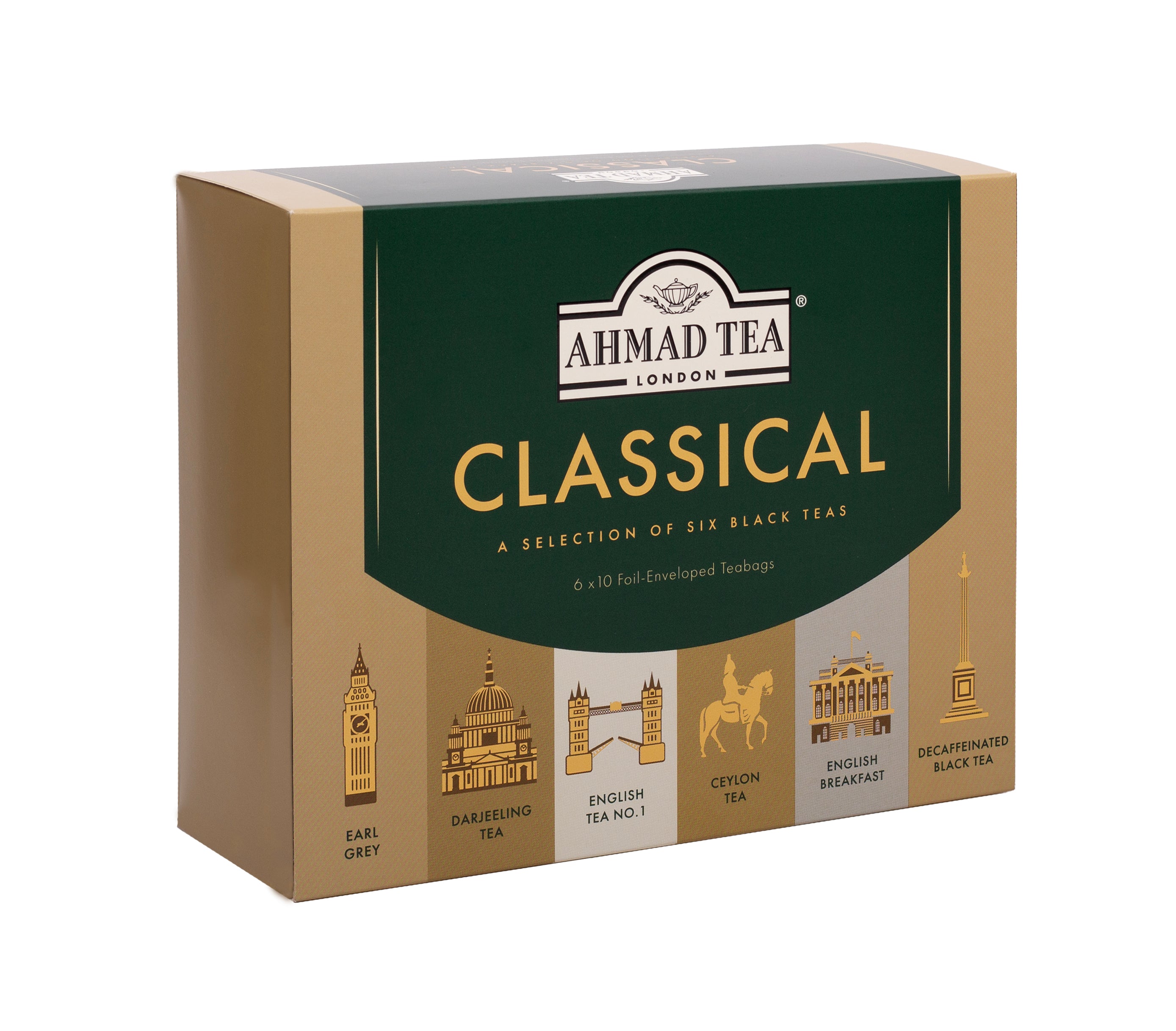 Classical Selection | Selezione per gli amanti del tè nero | Ahmad Tea | 60 bustine | Cartone con 8 confezioni