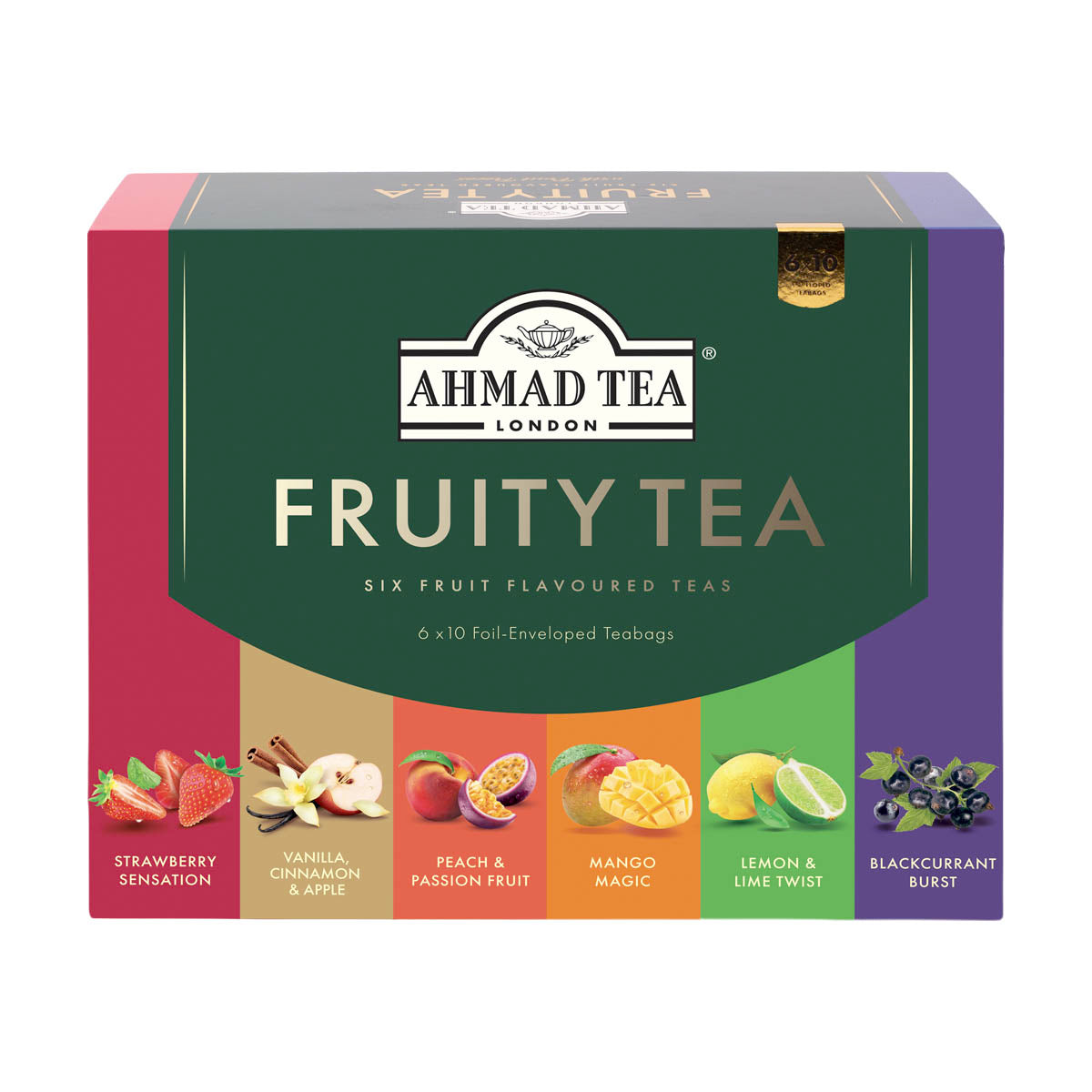 Fruit Tea Selection | Mix di tè alla frutta assortiti | Ahmad Tea | 60 bustine