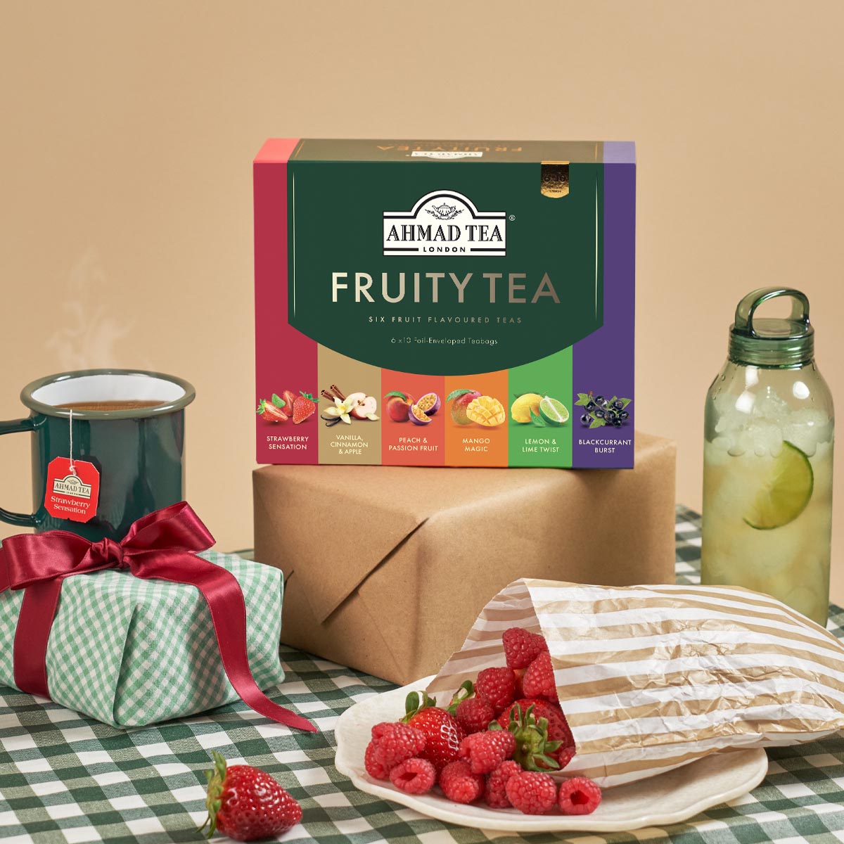 Fruit Tea Selection | Mix di tè alla frutta assortiti | Ahmad Tea | 60 bustine