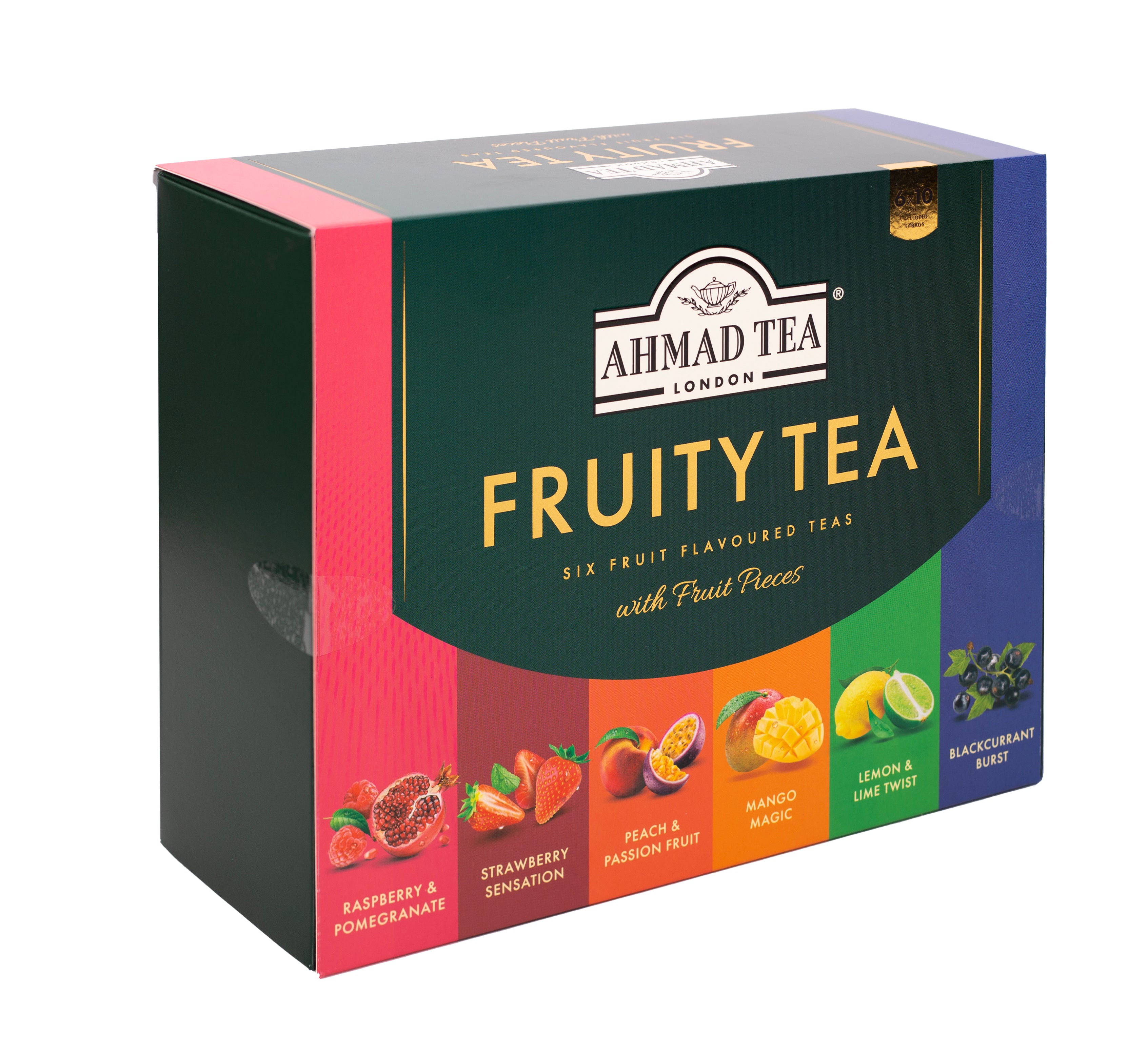 Fruit Tea Selection Ahmad Tea | 60 bustine in ogni confezione | Cartone da 8