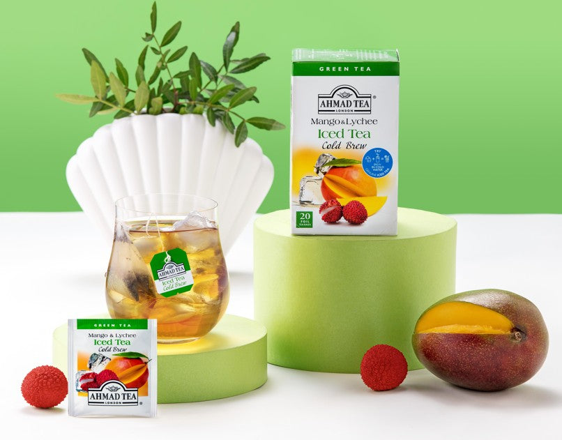 Tè verde Mango & Lychee | 20 bustine per confezione | Cartone da 6
