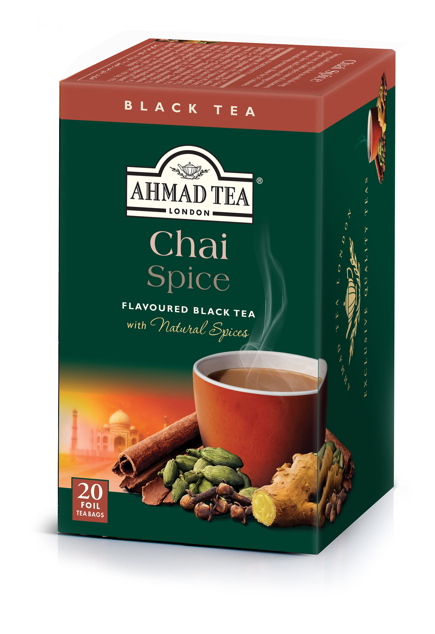Tè nero Chai Spice | 20 bustine per confezione | Cartone da 6