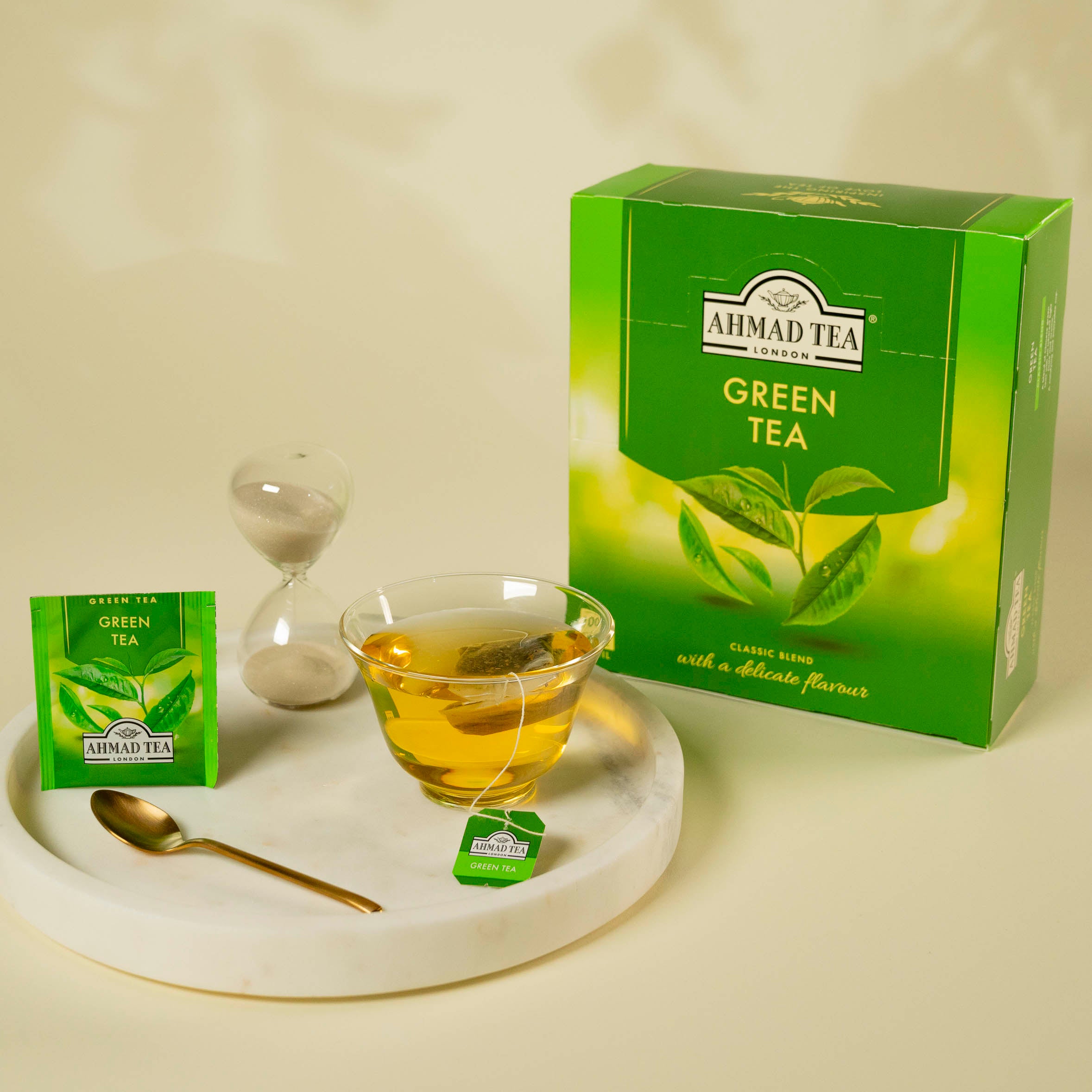 Green Tea Pure | 100 bustine di tè verde in ogni confezione | Cartone da 12