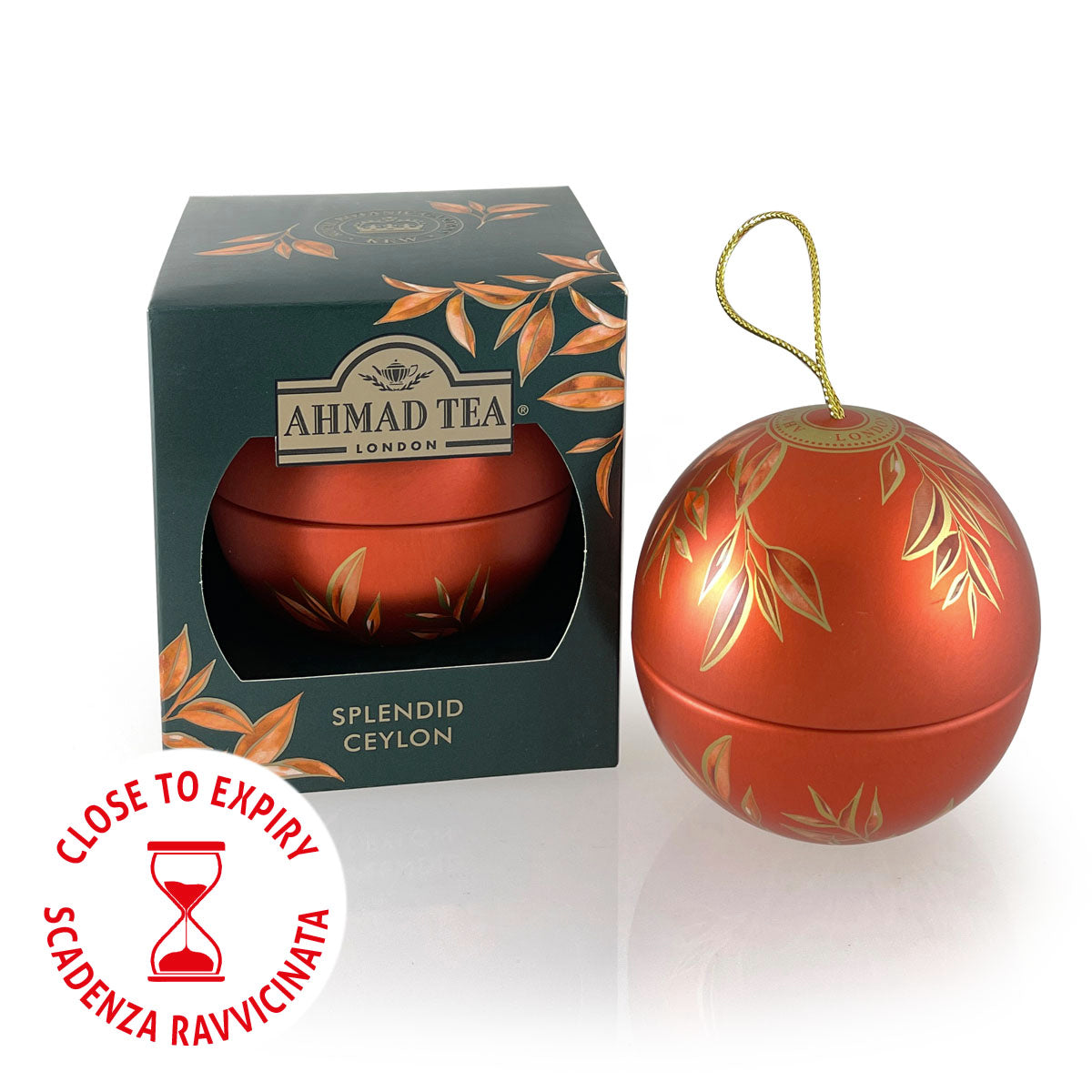 Pallina di Natale Kew Gardens Christmas Tea Bauble | Tè sfuso Splendid Ceylon | 24g