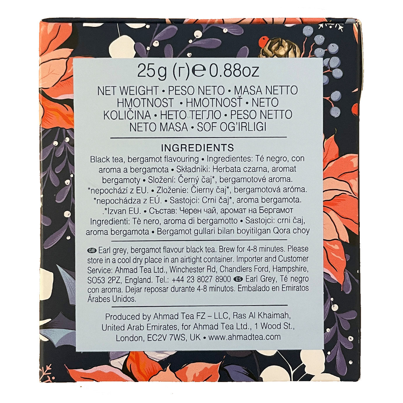 Pallina di Natale con tè sfuso in foglie | Winter Wonder | Earl Grey | 25g