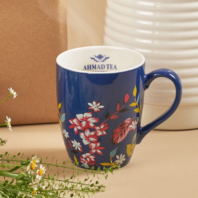 Idea regalo | Tazza da tè floreale e 15 bustine di tè assortiti | Box da 18