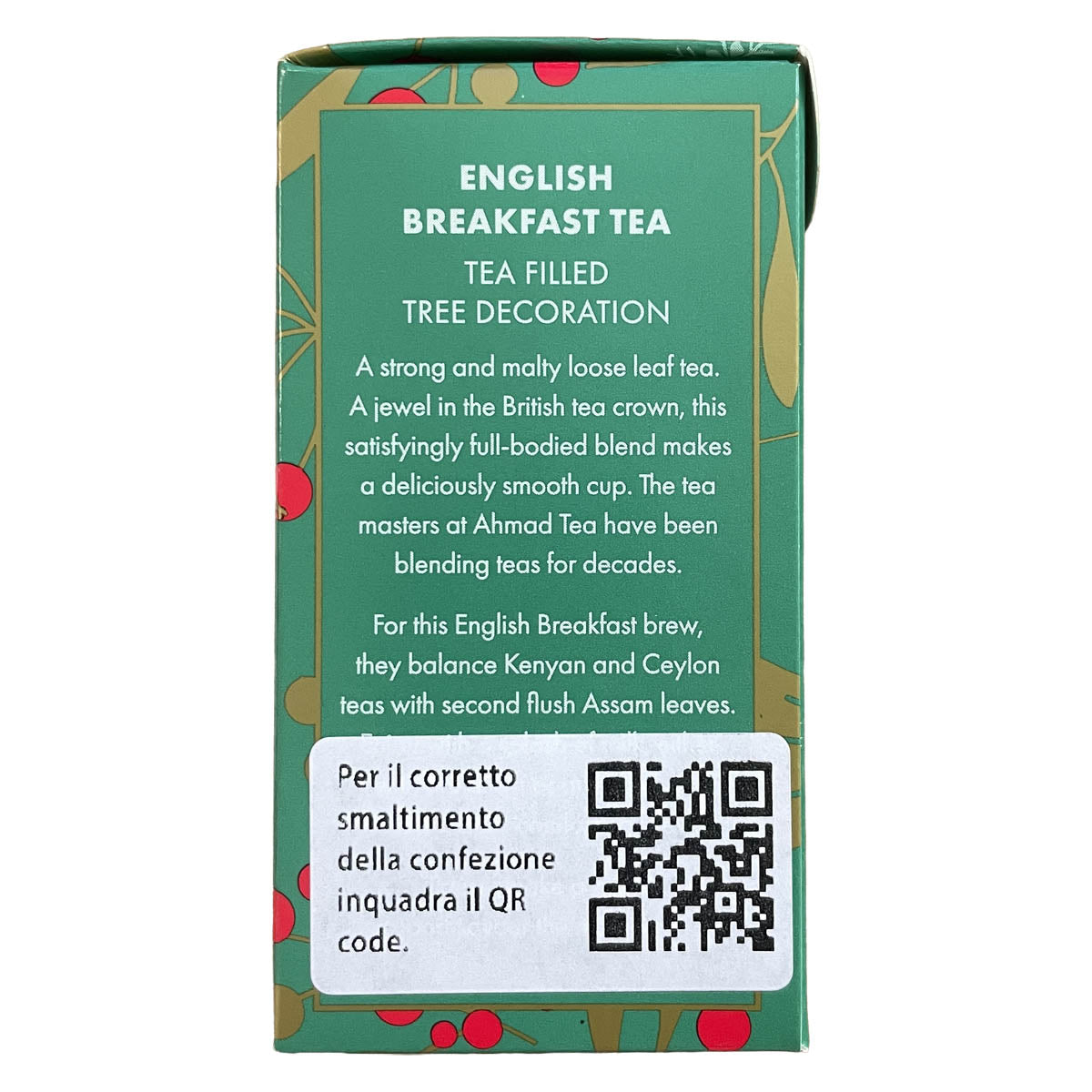 Alberino di Natale con tè sfuso in foglie | Winter Blossom | Tè English Breakfast | 25g