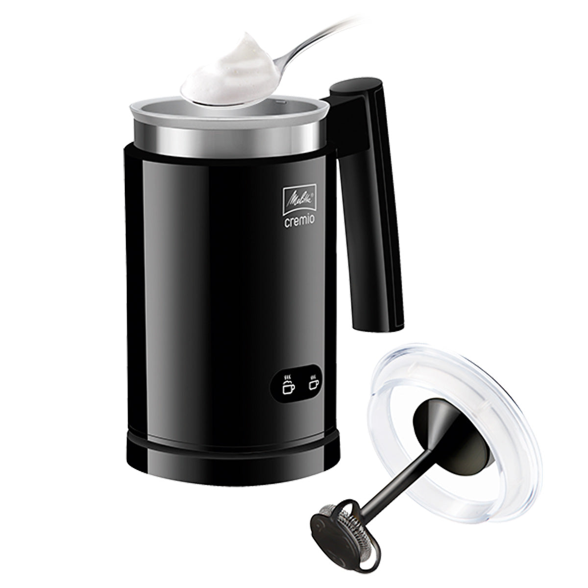 Melitta CREMIO ® | Montalatte nero per latte, latte macchiato e cappuccino