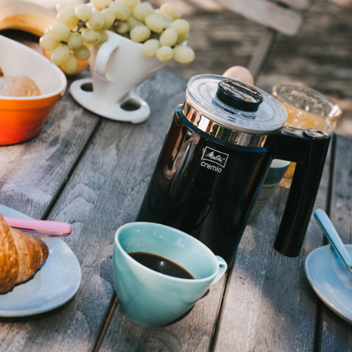 Melitta CREMIO ® | Montalatte nero per latte, latte macchiato e cappuccino