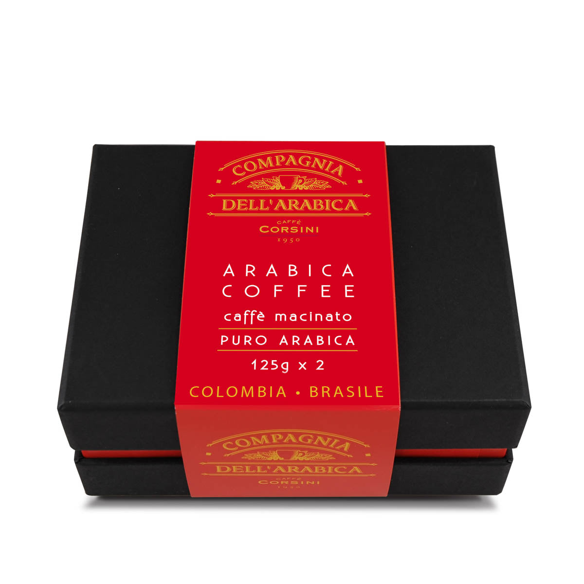 Gift box ground coffee Colombia and Brazil | 100% Arabica | 2x125g