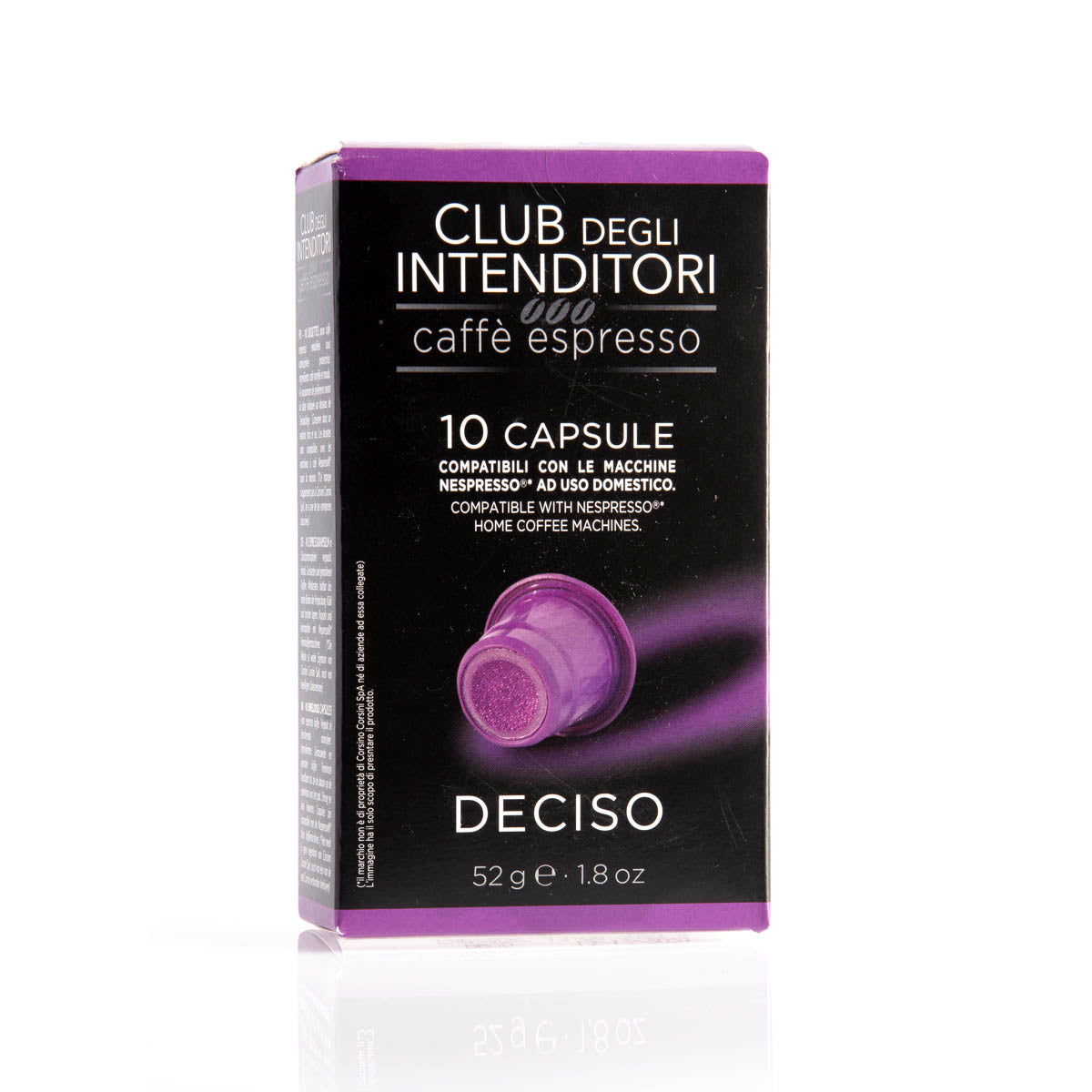 10 Nespresso® compatible espresso capsules | Club degli intenditori | Box of 6 packs