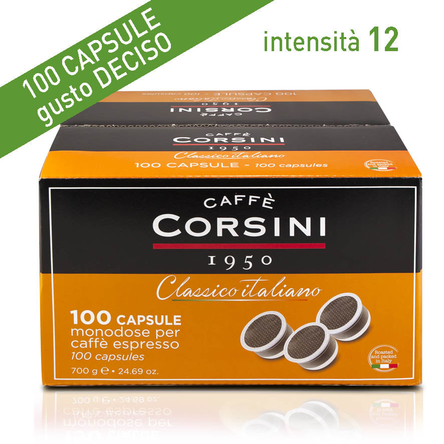 Capsule compatibili Lavazza®* Espresso Point®* | Classico Italiano | Gusto Deciso | 100 pezzi