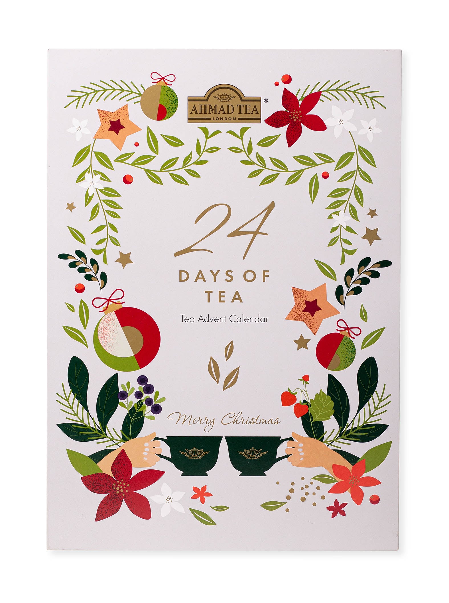 Calendario dell'Avvento | Pregiata selezione di 24 bustine di tè e infusi assortiti